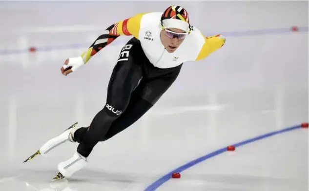  ?? © belga ?? Bart Swings schaatste nooit sneller de 1.500 meter op een laaglandba­an.