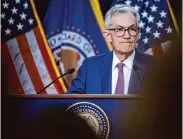  ?? Anna Moneymaker/Getty Images ?? Chair Jerome Powell said the Fed wants to see “strong growth and a strong labor market.”