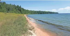  ?? CHELSEY LEWIS/MILWAUKEE JOURNAL SENTINEL ?? Newport State Park in Door County protects 11 miles of Lake Michigan shoreline.