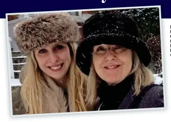  ??  ?? Memories of Mum: Tess Charnley today and, left, with Helen in winter 2013