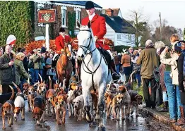  ??  ?? Tradition: Essex Hunt on Boxing Day in Matching Green village