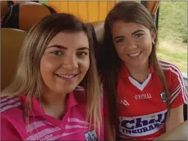  ??  ?? Glanworth supporters on the way to Croke Park last Sunday for the All-Ireland Ladies SFC final