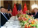  ?? LEHTIKUVA-AFP/SAUL LOEB
FOTO: ?? Efter mötet enades USA:s■ president Donald Trump och Kinas president Xi Jinping om 90 dagars vapenvila i handelskri­get.