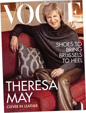  ??  ?? Cover girl? A Mail suggestion of how Mrs May could appear in Vogue