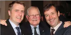  ??  ?? James Browne TD, Colm Galligan and Michael D’Arcy TD.