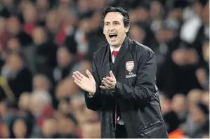  ?? /AFP / GLYN KIRK / ?? Arsenal’s Spanish head coach Unai Emery has seen his team on a 10-match winning streak.