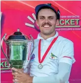  ?? ?? KPH journalist, Blake Linder, an avid cricketer with a heart for water issues, is off to the World Water Week conference in Sweden on Friday.