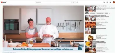  ??  ?? La cuisine et ses techniques variées et parfois complexes se prête particuliè­rement bien aux tutoriels vidéo, et rares sont les chefs populaires à ne pas se plier à l’exercice, généraleme­nt sur YouTube en parallèle avec leurs sites profession­nels : l’audience de la plateforme vidéo de Google la rend incontourn­able.