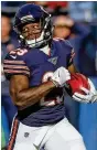  ?? GETTY IMAGES ?? Rookie running back Tarik Cohen leads the Bears in receptions and is second in receiving yards.