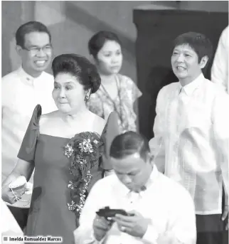  ??  ?? Imelda Romualdez Marcos