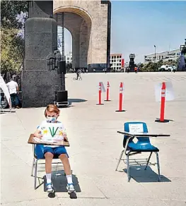  ?? FRANCISCO MEJÍA ?? Niños y papás pidieron regresar a las aulas.