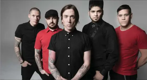  ?? , WARNER CANADA ?? Canadian rock band Billy Talent. From left, Aaron Solowoniuk (drums), Jordan Hastings (drums), Ben Kowalewicz (vocals), Ian D’Sa (guitar) and Jonathan Gallant (bass).