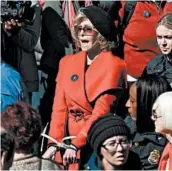  ?? OLIVIER DOULIERY/GETTY-AFP ?? Actress and activist Jane Fonda is arrested Friday outside the U.S. Capitol during a climate change protest.