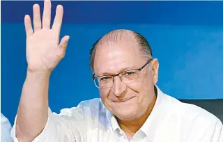  ?? AFP/EVARISTO SÁ ?? Geraldo Alckmin: ex-governador tucano está fora do alcance da Lava Jato, pelo menos por enquanto