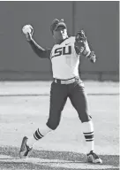  ??  ?? Former LSU softball star A.J. Andrews will be the featured speaker at the SCIAA Banquet of Champions on May 16. CHRIS PARENT/LSU ATHLETICS