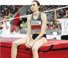  ?? GETTY ?? Maria Lasitskene, 26 anni, rischia di perdere un’altra Olimpiade
