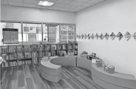  ?? PROVIDENCE JOURNAL
PHOTOS BY AMY RUSSO/THE ?? A reading nook at Spaziano Elementary School, one of three new schools the Providence Public School District opened this year.