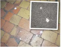  ??  ?? Mystery white spots appeared in Runcorn