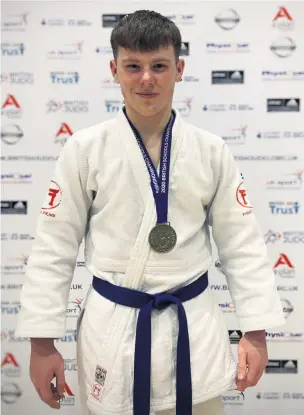  ??  ?? British Schools’ Judo Champion Jake Brearley