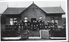  ?? ?? Historic: clubhouse at the original Hampden in 1873