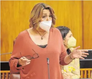  ?? EFE ?? Susana Díaz, ayer en el Parlamento andaluz