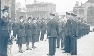  ?? Don Worrall ?? ●●A Rochdale Borough Police inspection in 1961