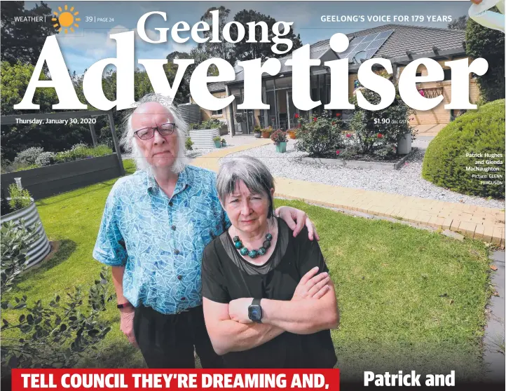  ?? Picture: GLENN FERGUSON ?? Patrick Hughes and Glenda MacNaughto­n.