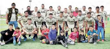  ?? ?? ■ La Real Morelos se corona campeón de Copa en el futbol rielero.