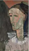  ?? ?? Avtoportre­t kot Pierrot (1915) je eden od le dveh Modigliani­jevih avtoportre­tov. Foto Državni umetniški muzej v Københavnu