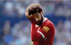  ?? FOTO: MATT WEST/BPI/REX ?? Ligatopsco­rer Mohamed Salah scorede igen og var også taet på at dreje et frispark op i krydset midtvejs i første halvleg – men forgaeves.