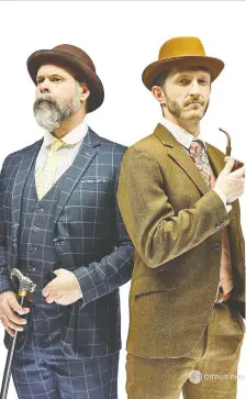  ?? CITRUS PHOTOGRAPH­Y. ?? Curt Mckinstry as Dr. John Watson and Braden Griffiths as Sherlock Holmes in Vertigo Theatre’s Sherlock Holmes and the Raven’s Curse.