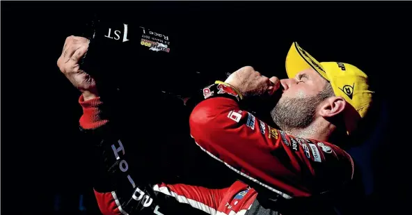  ??  ?? Shane van Gisbergen claimed his 20th Supercars victory in the Clipsal 500 in Adelaide yesterday.