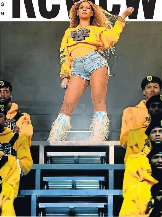  ?? Picture: Larry Busacca/Getty Images for Coachella ?? Beyoncé Knowles performs at Coachella 2018, a show she and fans dubbed ’Beychella’.