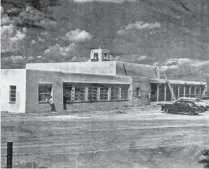  ??  ?? In 1955, the First Baptist Church bought more than 9 acres on what is now Old Pecos Trail and constructi­on began on a building designed by renowned architect John Gaw Meem and his firm. The structure was dedicated in 1960.