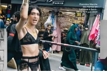  ??  ?? Première Marche des fiertés en banlieue à SaintDenis, le 9 juin 2019