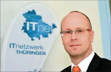  ??  ?? Michael Erdmann von der Ibykus AG ist Sprecher des It-netzwerks Thüringen. Foto: Peter Michaelis