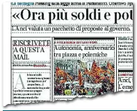  ??  ?? L’editoriale Qui a sinistra l’editoriale del direttore del Corriere del Veneto, Alessandro Russello, pubblicato sul giornale di ieri che sposa la battaglia dell’anci emiliano per i piccoli Comuni