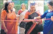  ??  ?? Richa Agnihotri and Founder Principal Gauri Ishwaran inaugurati­ng the Career Fair at Sanskriti School.