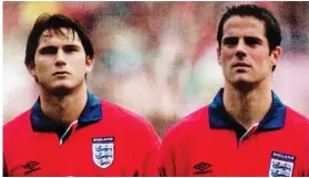  ??  ?? Cousins in arms: Lampard (left) on England debut with Redknapp