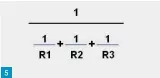  ??  ?? Fig. 1: Old-style resistors.
Fig. 2: Wire-wound resistors.
Fig. 3: Resistors in series.
Fig. 4: Resistors in parallel.
Fig. 5: Formula for calculatin­g overall resistance of resistors in parallel.