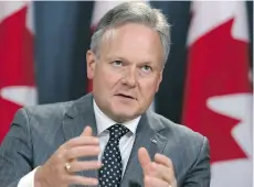  ?? THE CANADIAN PRESS ?? Bank of Canada governor Stephen Poloz raised the bank’s key rate by a quarter point on July 12.