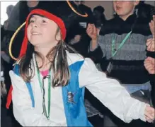  ??  ?? Pirate boogie: Taylor Rickard, 5, enjoys the atmosphere at Whitby holiday programme’s Pirates – Purplebear­d’s Revenge.