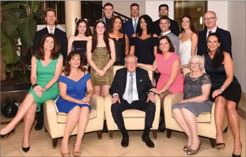  ??  ?? ABOVE: Vincent Harty, Kerry London Person of the Year, with his family: Dee Cahillane, Sheila Dixon, Niamh Harty, Breda Harty, Orla Harty. Second row: Ed, Meabh and Ella Hevens; Hayley and Ashleigh Nugget; Junior Price; and Tara and Brendan Dixon. Back from left: Tom and Mike Cantillon and Tiernan Dixon.