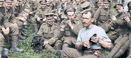  ?? WARNER BROS. PICTURES ?? Director Peter Jackson turned hundreds of hours of footage from the Western Front and audio of surviving soldiers into a seamless, unobstruct­ed portrait of the war.