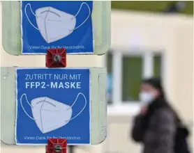  ?? AFP ?? Países europeos exigen de nuevo la mascarilla en lugares públicos.