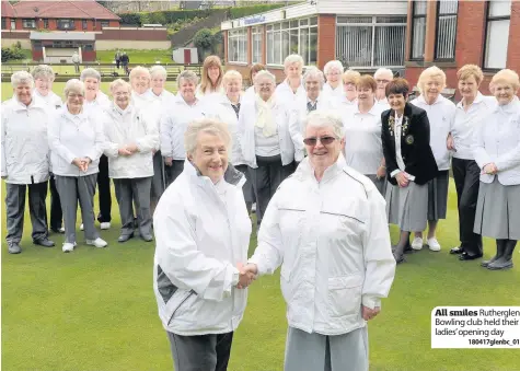  ??  ?? All smiles Rutherglen Bowling club held their ladies’opening day