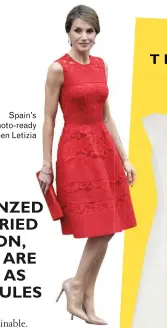  ??  ?? Spain’s photo-ready Queen Letizia
