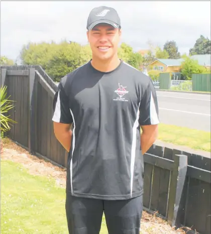  ??  ?? Jachan Roberts home in Woodville wears the NZ Under 15 Developing Sox Travelling Uniform.