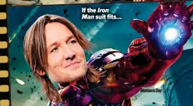  ??  ?? If the Iron Man suit fits…