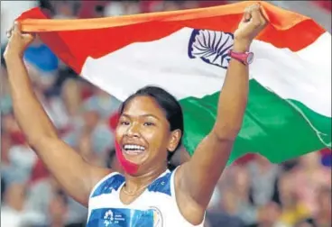  ?? REUTERS ?? Swapna Barman was told to undergo knee surgery just before the Asian Games.